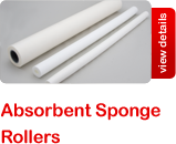 Absorbent sponge rollers